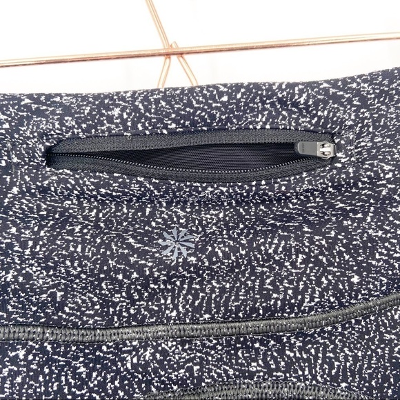 Athleta Lightning Static 7/8 Tights Pockets Black White Women's Size XS - Picture 8 of 12